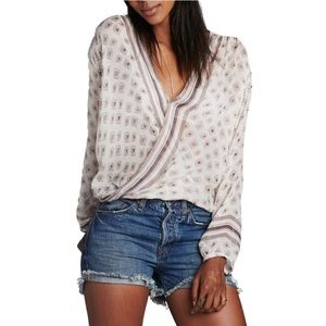 Free People ‘Before Dawn’ Surplice Top (NWT)